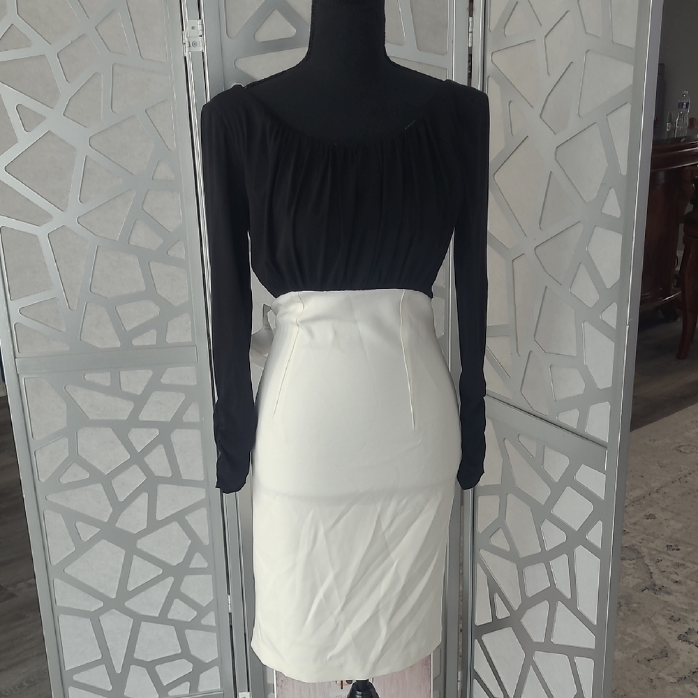 Tahari Black and White Dress - Picture 2 of 6